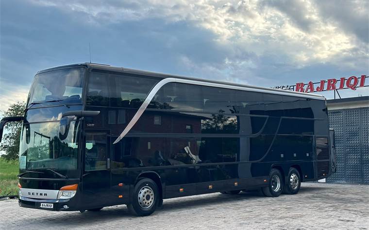 Autobus Setra i zi, riparuar dhe lyer nga Auto Servis Bajriqi